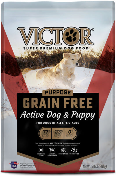 Victor Super Premium Dog Food Grain Free Active Dog and Puppy 5 lb