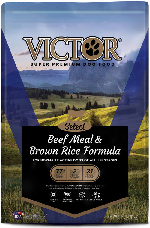 Victor Super Premium Dog Food Beef Meal & Brown Rice 5 lb