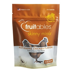 Fruitables Skinny Minis Soft Dog Treats Rotisserie Chicken; 5 oz