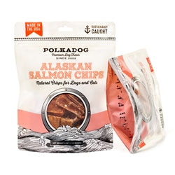 Polka Dog Salmon Chips Pouch 4Oz.